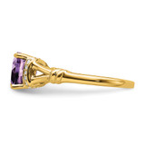 14k Amethyst and Diamond Ring - RM-518C1182-2978