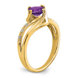 14k Amethyst and Diamond Ring - RM-9B4F3B5B-9130