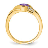 14k Amethyst and Diamond Ring - RM-A162512D-4134