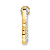 14k and White Rhodium Diamond-cut Butterfly Pendant - M3-40B1C709-8197