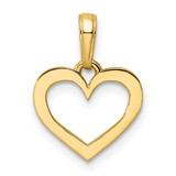 14k and White Rhodium Diamond-cut Heart Pendant - M2-2DFACAC2-2219