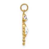 14k April Boy Birthstone Charm