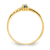 14k Aquamarine Birthstone Ring - XB-22BDF640-1590