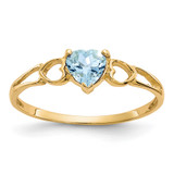 14k Aquamarine Birthstone Ring - XB-E066CB9A-5859
