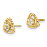 14k Aquamarine Post Earrings - EM-47AFA77B-6587