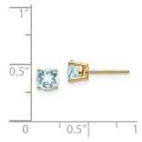 14k Aquamarine Post Earrings - XE-039E2EEA-1562