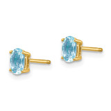 14k Aquamarine Post Earrings - XE-A06E3B75-9154