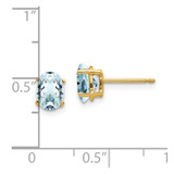 14k Aquamarine Post Earrings - XE-A41FB9C4-2124