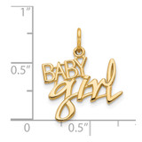 14k BABY GIRL Charm