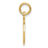 14k Baptism Spanish Recuerdo Del Bautismo on Back Charm