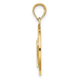 14K BARBADOS w/Trident Spear Circle Charm