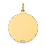 14k Beagle Disc Charm