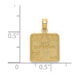 14k BIRTH CERTIFICATE Charm