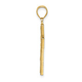 14K Block Cross Charm - K8-2E04A48A-4687