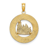 14K BLOCK ISLAND, RI w/ Lighthouse Charm - K8-6617E4D4-6444