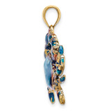 14K Blue Enamel Crab Charm - K7-D3F12EC8-5864