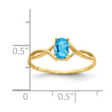 14k Blue Topaz Birthstone Ring - XB-8A97EB6E-4275