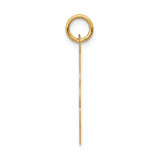 14k Boy Head on .013 Gauge Engravable Scalloped Disc Charm - XM-7D63C781-5795