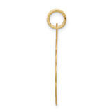 14k Boy Head on .018 Gauge Engravable Scalloped Disc Charm - XM-C98C6366-8572