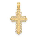 14k Budded Cross Charm - D3-A9915529-8639