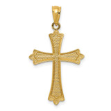 14k Budded Cross Pendant - C3-F9262C31-6683