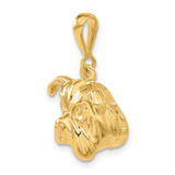 14k Bulldog Pendant - C5-26896990-6289