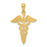 14k Caduceus Pendant - C2-487A0912-3271