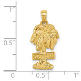 14K CANCUN Palm Tree Charm