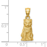 14K Cat Pendant - C4-F964E325-5047