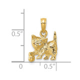 14K Cat with Ball Charm