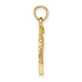 14K CHARLESTON Horse and Cart Charm