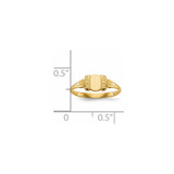 14k Childs Signet Ring