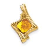 14k Citrine and Diamond Pendant - PM-DB113922-5811