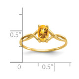 14k Citrine Birthstone Ring - XB-3B4DD235-7389