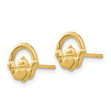 14k Claddagh Post Earrings - A9-64B8C607-1339