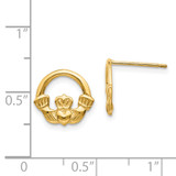 14k Claddagh Post Earrings - TC-C5A02464-8413