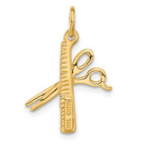14k Comb and Scissors Charm - C4-9C45A826-5968