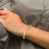 14k Complete 1/4 carat Diamond 7 inch ID Bracelet with 0.5 inch Extender