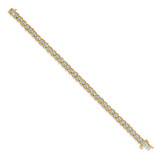14k Complete 5/8 carat Diamond Illusion Setting 7 inch Tennis Bracelet