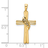 14k Cross Pendant Mounting - PM-825EFCB6-1682