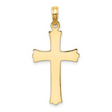 14K Cross W/Starburst Center Charm