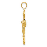 14k Crucifix Pendant - K5-1C201502-3740