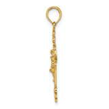 14K Crucifix W/ Fancy Tips Charm - K8-6C01742C-3792