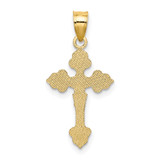 14K Crucifix W/ Fancy Tips Charm - K8-F04C28E3-1578