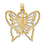 14K Cut-Out Butterfly Charm - K6-AD2A4904-7653
