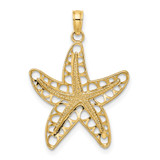 14K Cut-Out Starfish Charm