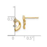 14K CZ Post Earrings - YE-E96644B5-9846