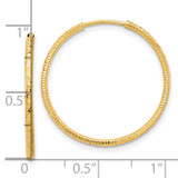 14k D/C 1.50mm Endless Hoop Earrings - TF-A89EDAF8-6887