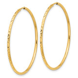 14k D/C 1.50mm Endless Hoop Earrings - TF-CE393A07-7083