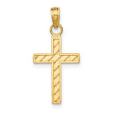 14k D/C Cross Pendant - K9-B24F2FA9-1836